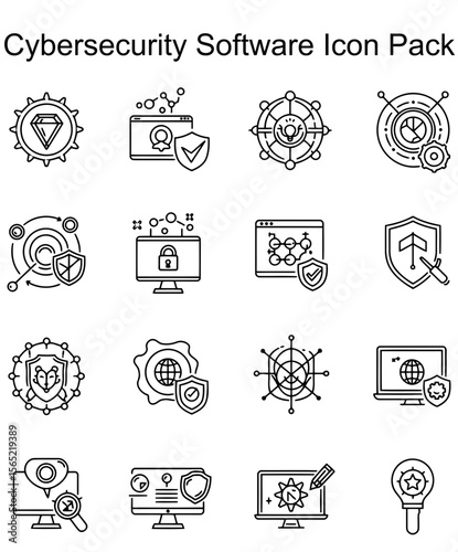 Cybersecurity Software Icon Pack