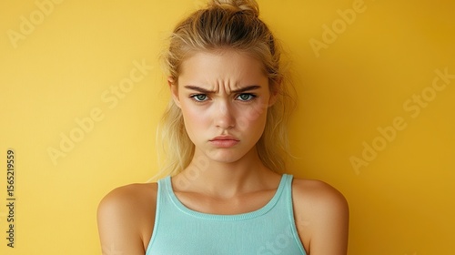 Displeased Young Woman