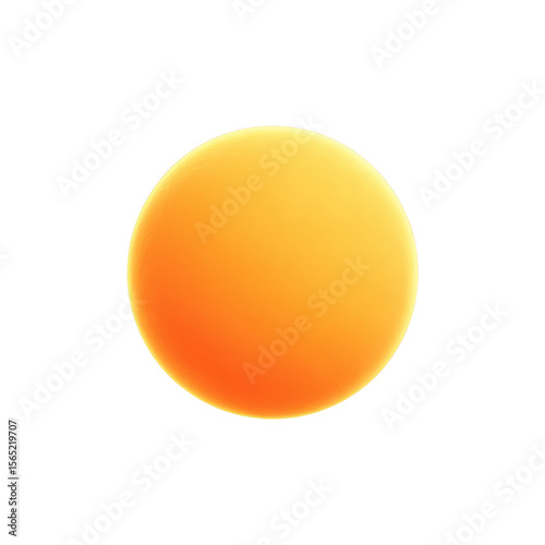 Abstract glowing sphere, yellow, orange, light, orb, round, background, shine, object, smooth