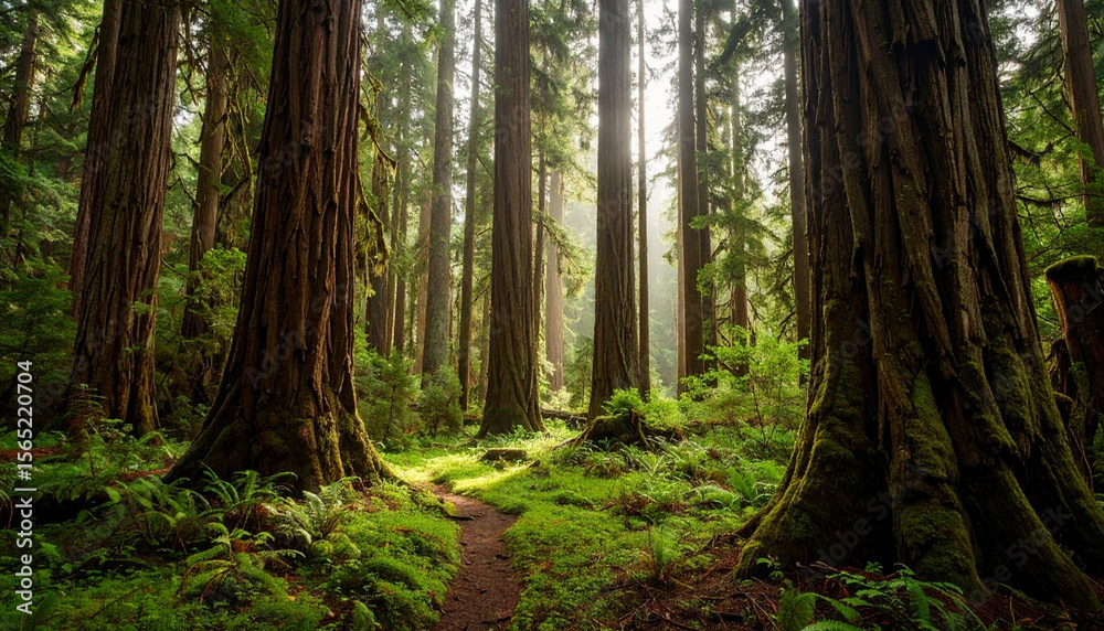 Fototapeta premium sunlight in the forest