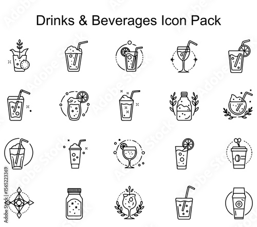 Drinks & Beverages Icon Pack