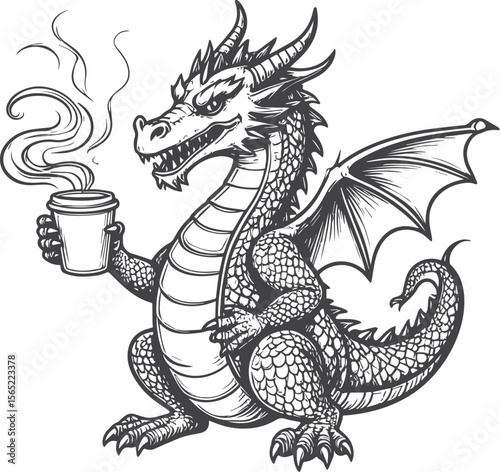 Coffee Loving Mythical Beast