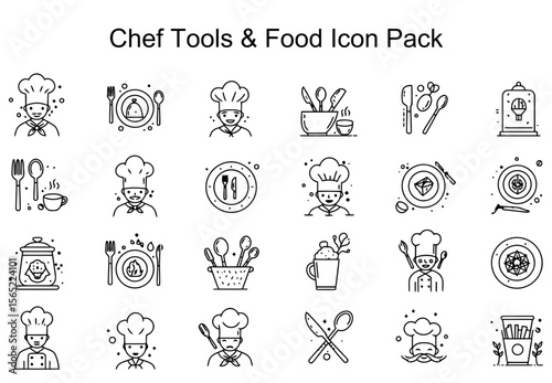 Chef Tools & Food Icon Pack