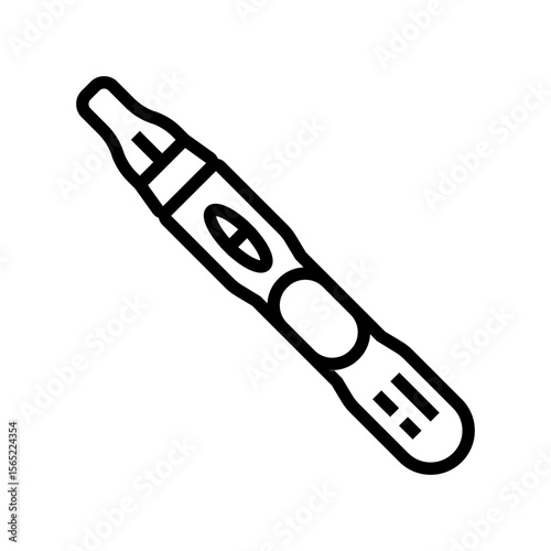 positive pregnancy test line icon vector illustration