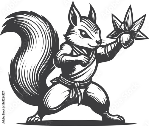 Ninja Squirrel Martial Arts Master