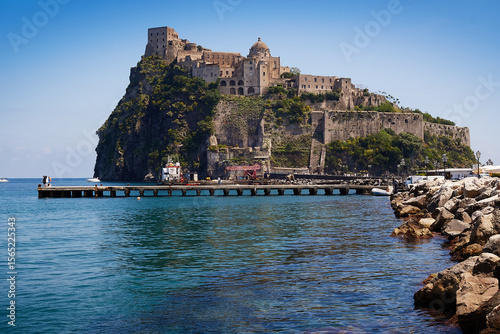 Wallpaper Mural Landmark of Aragonese Castle on Ischia island, Naples Italy Torontodigital.ca