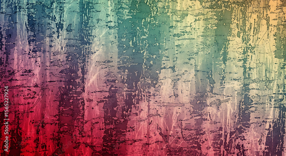 Obraz premium Faded Grunge Rainbow Texture
