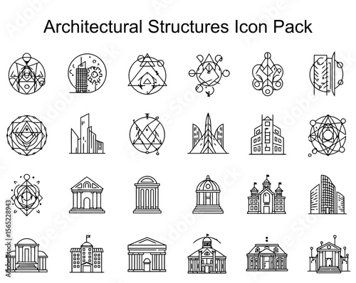 Architectural Structures Icon Pack