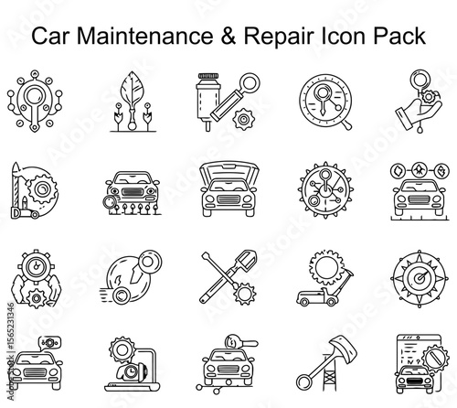 Car Maintenance & Repair Icon Pack