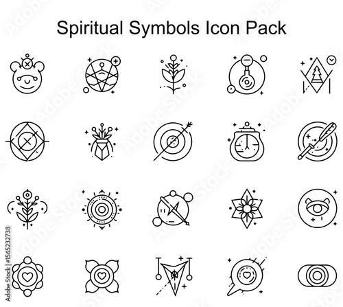 Spiritual Symbols Icon Pack