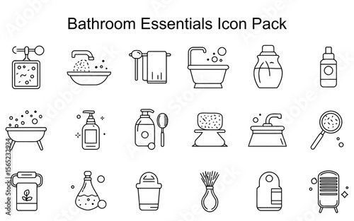 Bathroom Essentials Icon Pack