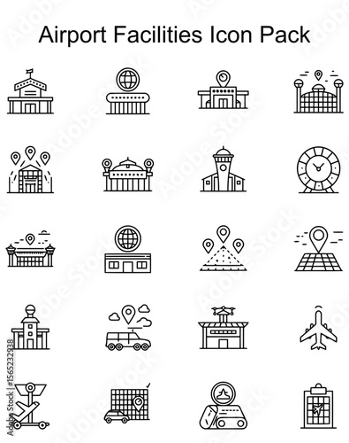 Airport Facilities Icon Pack