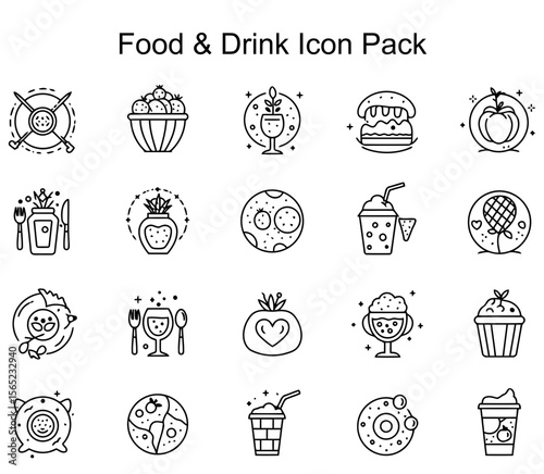 Cute Food & Drink Icons