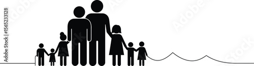 Minimalist Family Vector