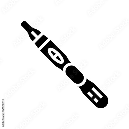 positive pregnancy test glyph icon vector illustration