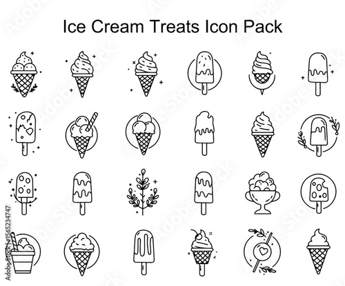 Ice Cream Treats Icon Pack