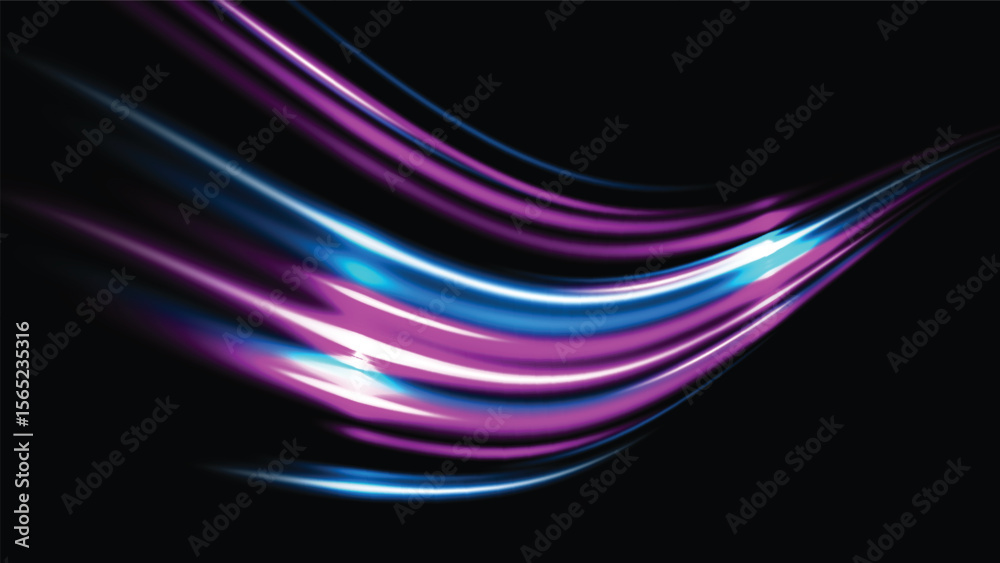Obraz premium abstract colorful light trails background. futuristic speed lines