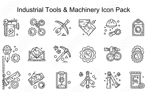 Industrial Tools & Machinery Icon Pack