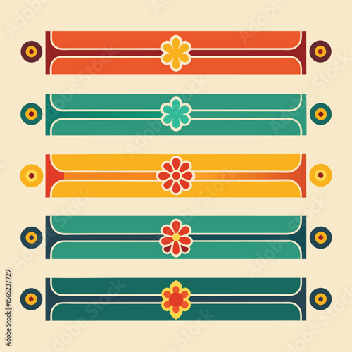 Set of decorative divider elements. text delimiters and scroll elements, ornate vintage frames