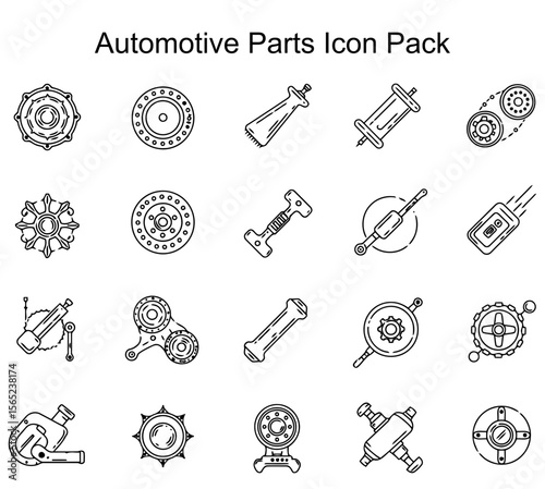 Automotive Parts Icon Pack