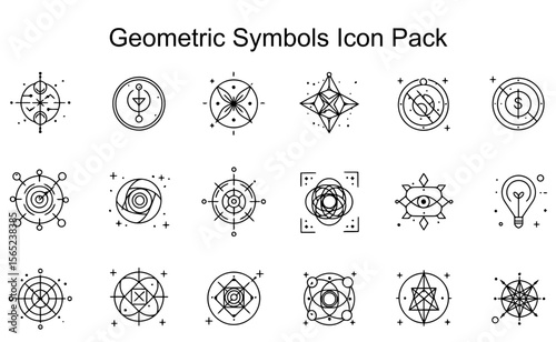 Geometric Symbols Icon Pack