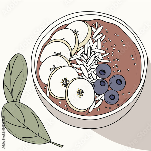 Fresh food vector illustration: a decorative plate of assorted vegetable designs with an ornate label