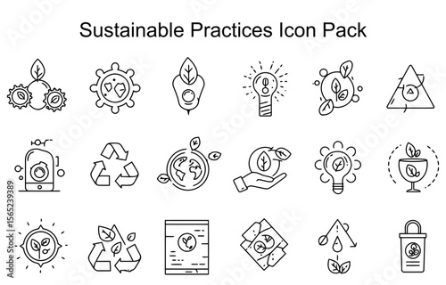 Sustainable Practices Icon Pack