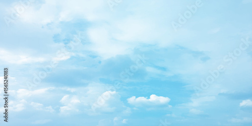 Blue sky and clouds with natural daylight panorama air background white image surface abstract design sunny fresh weather background