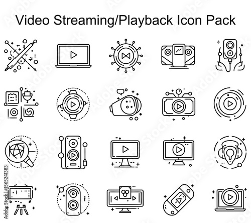 Video Streaming/Playback Icon Pack