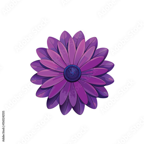 pink dahlia flower isolated