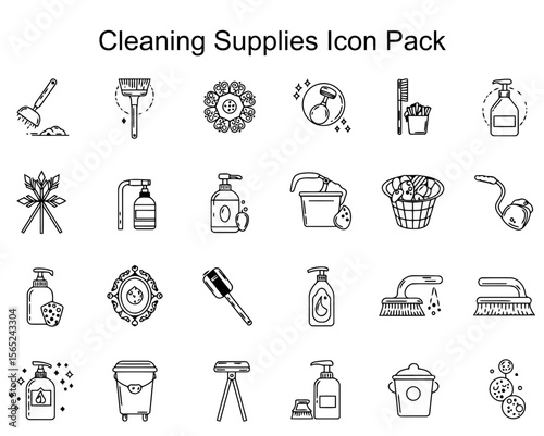 Cleaning Supplies Icon Pack