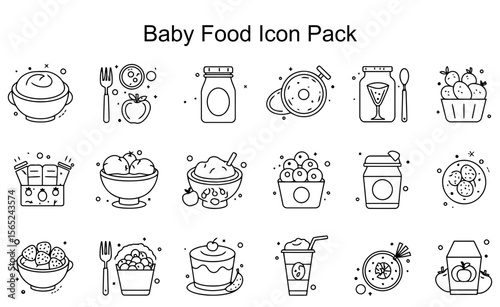 Baby Food Icon Pack