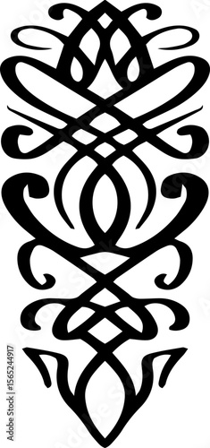 Abstract calligraphic vintage design element