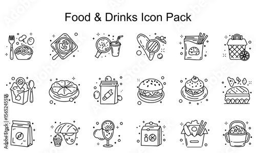 Food & Drinks Icon Set