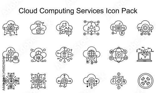 Cloud Computing Services Icon Pack