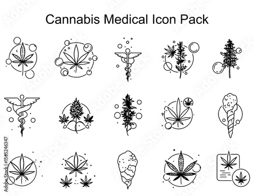 Cannabis Medical Icon Pack