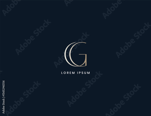 gg minimal letter logo design, gg typography corporate business, gg initials