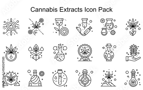 Cannabis Extracts Icon Pack