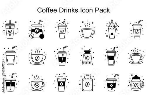 Coffee Drinks Icon Pack