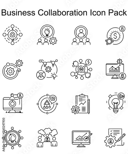 Business Collaboration Icon Pack