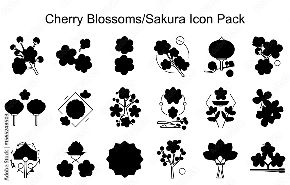 Obraz premium Cherry Blossoms/Sakura Icon Pack