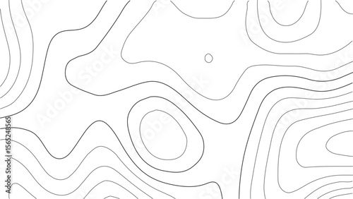Topographic map contours, White wave paper curved reliefs abstract background, World map Template. Stock vector Vector geographic contour map. Seamless Topographic Lines, Vintage outdoors style.