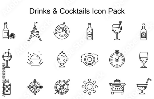 Drinks & Cocktails Icon Pack