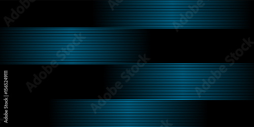 Neon blue Lines on dark Background