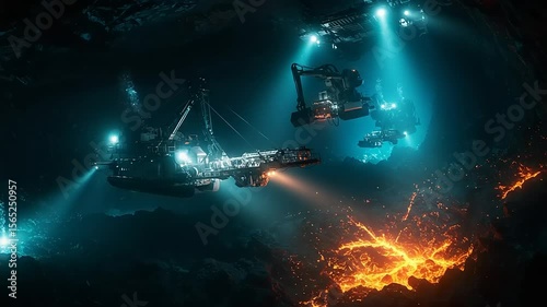Underwater exploration of volcanic activity with drones