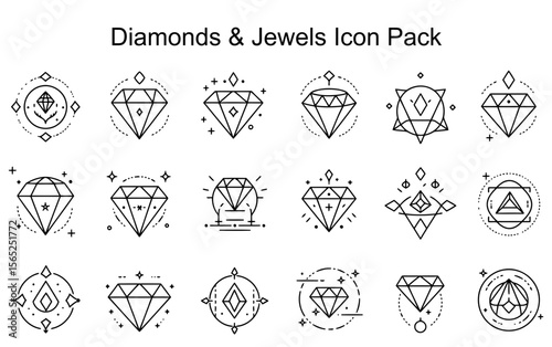 Diamonds & Jewels Icon Set