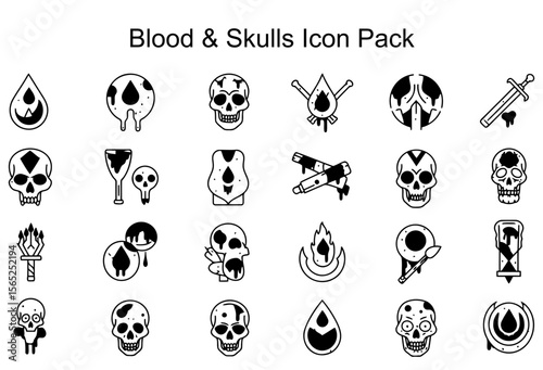 Blood & Skulls Icon Pack
