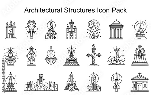 Architectural Structures Icon Pack