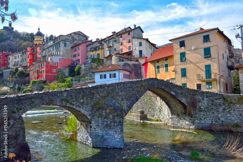 Wallpaper Mural Romanesque bridge or Paganini bridge voltaggio Alessandria Piedmont Italy Torontodigital.ca