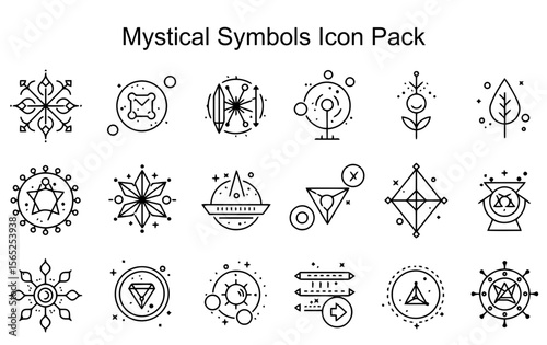 Mystical Symbol Icon Set